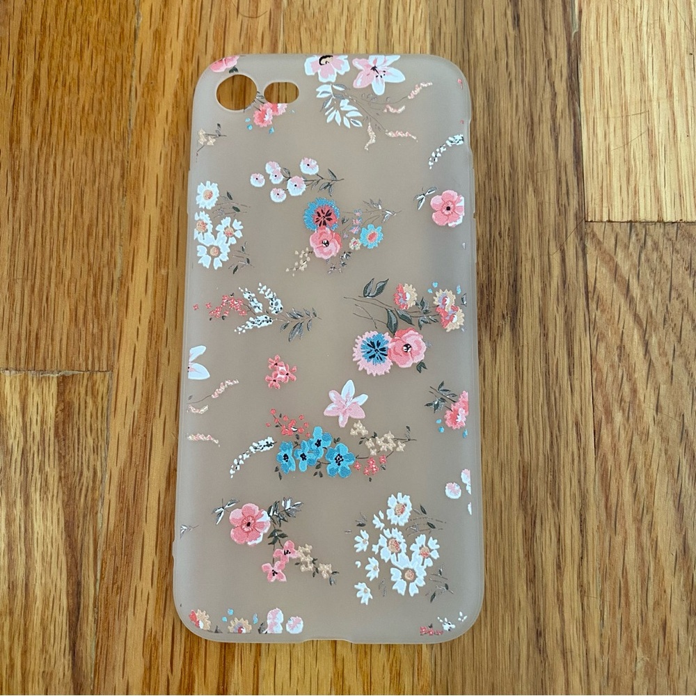 iPhone 7/8 Floral Phone Case Frosted Phone Cover